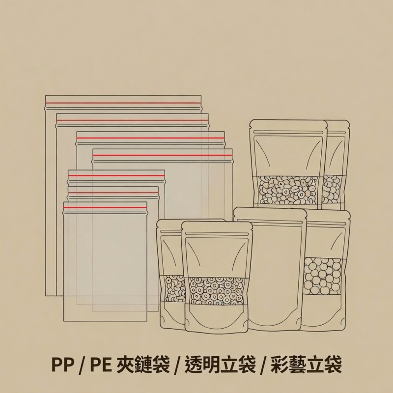 PP PE   夾鏈袋   立袋